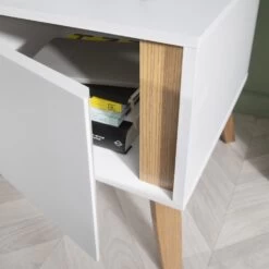 Otto Bedside Table In Classic White -Furniture Store otto bedside table in classic white p1046 8344 image