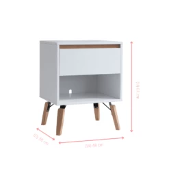 Otto Bedside Table With 1 Drawerin Classic White 10 Otto Bedside Table With 1 Drawerin Classic White -Furniture Store otto bedside table with 1 drawer in classic white p1304 12340 image
