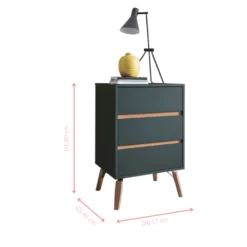 Otto Chest Of Drawers Tall 3 Drawer In Grey -Furniture Store otto chest of drawers tall 3 drawer in grey p1123 12351 image