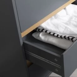 Otto Chest Of Drawers Tall 3 Drawer In Grey -Furniture Store otto chest of drawers tall 3 drawer in grey p1123 8398 image