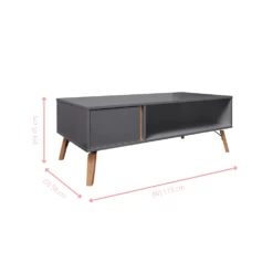 Otto Coffee Table With Cupboard In Grey -Furniture Store otto coffee table with storage in silk grey p1225 12376 image