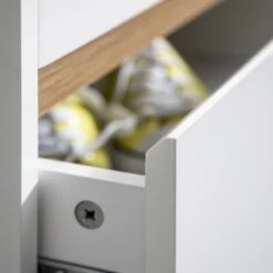 Otto Display Cabinet Dresser In Solid White And Natural Pine -Furniture Store otto display cabinet dresser in solid white and natural pine p1226 11114 image