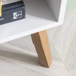 Otto Oversize Side Table Chest 2 Drawer & Storage In Classic White -Furniture Store otto oversize side table chest 2 drawer storage in classic white p1211 9919 image