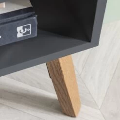 Otto Oversize Side Table Chest 2 Drawer With Storage In Grey -Furniture Store otto oversize side table chest 2 drawer storage in grey p1246 12236 image