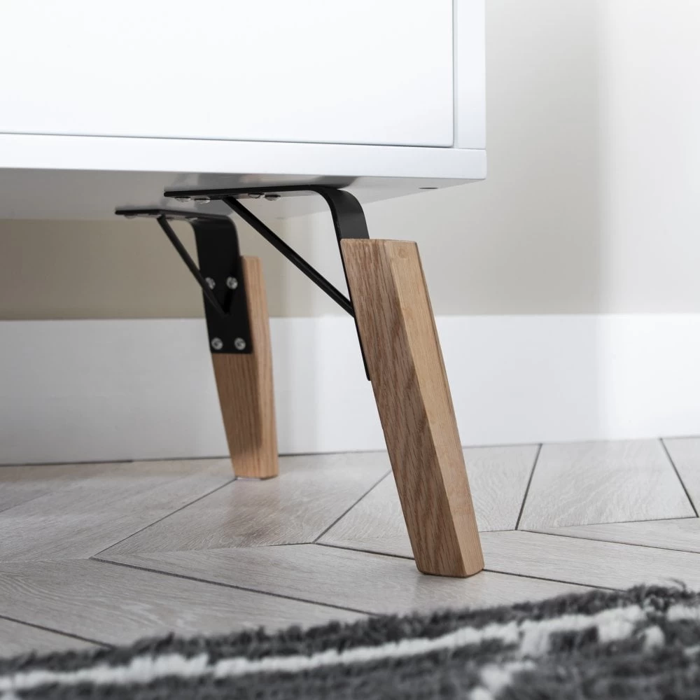 Otto Sideboard Small With Drawer In Classic White 6 Otto Sideboard Small With Drawer In Classic White - Image 4