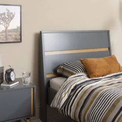 Otto Single Bed Frame In Grey -Furniture Store otto single bed frame in grey p1236 10241 image