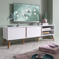 Otto TV Unit In Classic White -Furniture Store otto tv unit in classic white p1047 12361 image