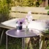 Outdoor Bistro Garden Tray Table In Blush Pink -Furniture Store outdoor bistro garden tray table p1245 10438 image a3cae429 0ee0 4a43 a7a8 52b881945e94