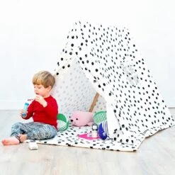 Playtent With Black Polka Dot Design -Furniture Store playtent with black polka dot design p767 6148 image
