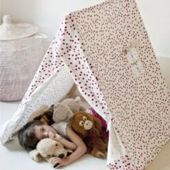 Playtent With Fuschia Hearts Design -Furniture Store playtent with fuschia hearts design p766 6158 image