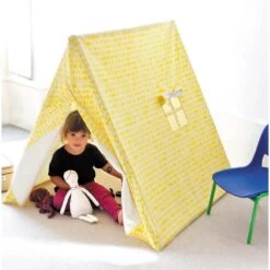 Playtent With Yellow Leaves Design