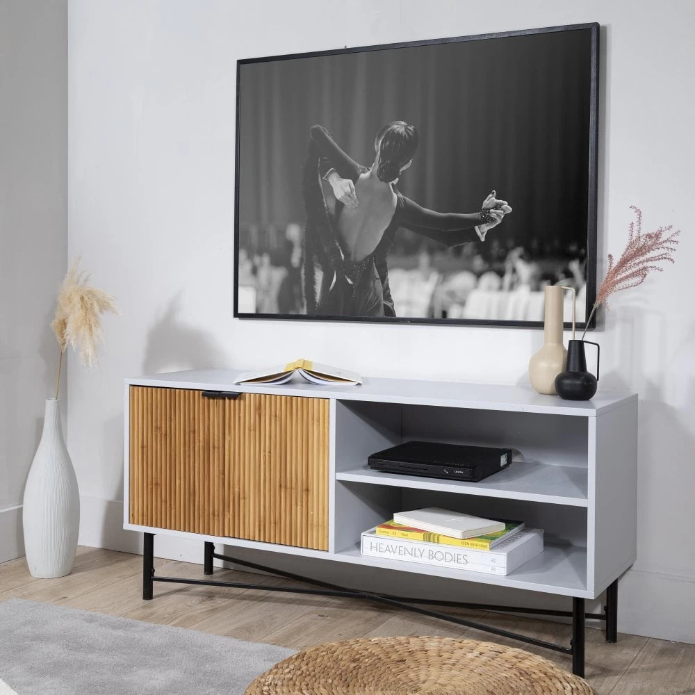 Rökstorp TV Unit In Grey & Pine 3 Rökstorp TV Unit In Grey & Pine