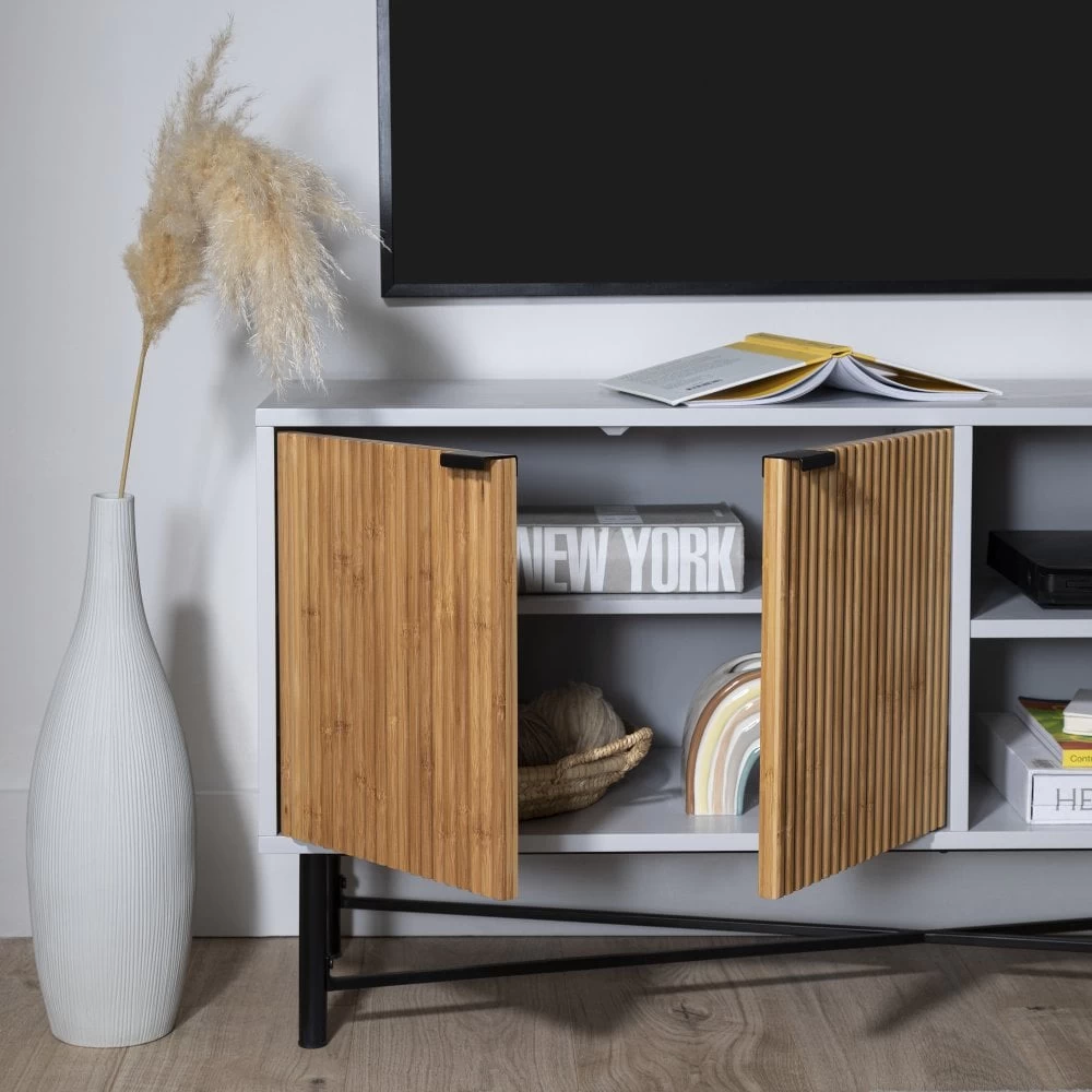 Rökstorp TV Unit In Grey & Pine 5 Rökstorp TV Unit In Grey & Pine - Image 3