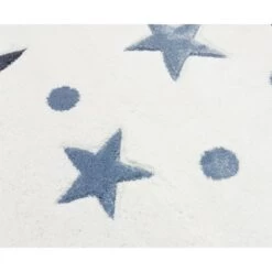 Rug With Stars In Cream And Blue 150cm X 80cm -Furniture Store rug with stars in cream and blue 150cm x 80cm p877 5708 image