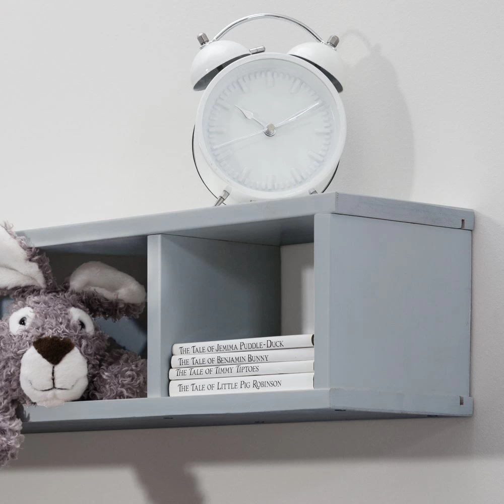 Shelving Unit Wall Mounted Cube In Silk Grey 7 Shelving Unit Wall Mounted Cube In Silk Grey - Image 5