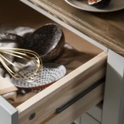 Sideboard Canterbury In Grey And Dark Pine 3 Drawer -Furniture Store sideboard canterbury in grey and dark pine 3 drawer p664 8697 image