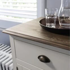 Sideboard Canterbury In Grey And Dark Pine 3 Drawer -Furniture Store sideboard canterbury in grey and dark pine 3 drawer p664 8698 image