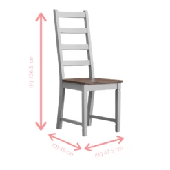 Single Canterbury Dining Chair White -Furniture Store single canterbury dining chair white p1273 11333 image