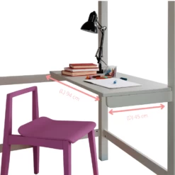 Skole Desk For Odin High Sleeper Bed In Classic White -Furniture Store skole desk for odin high sleeper bed in classic white p749 11469 image