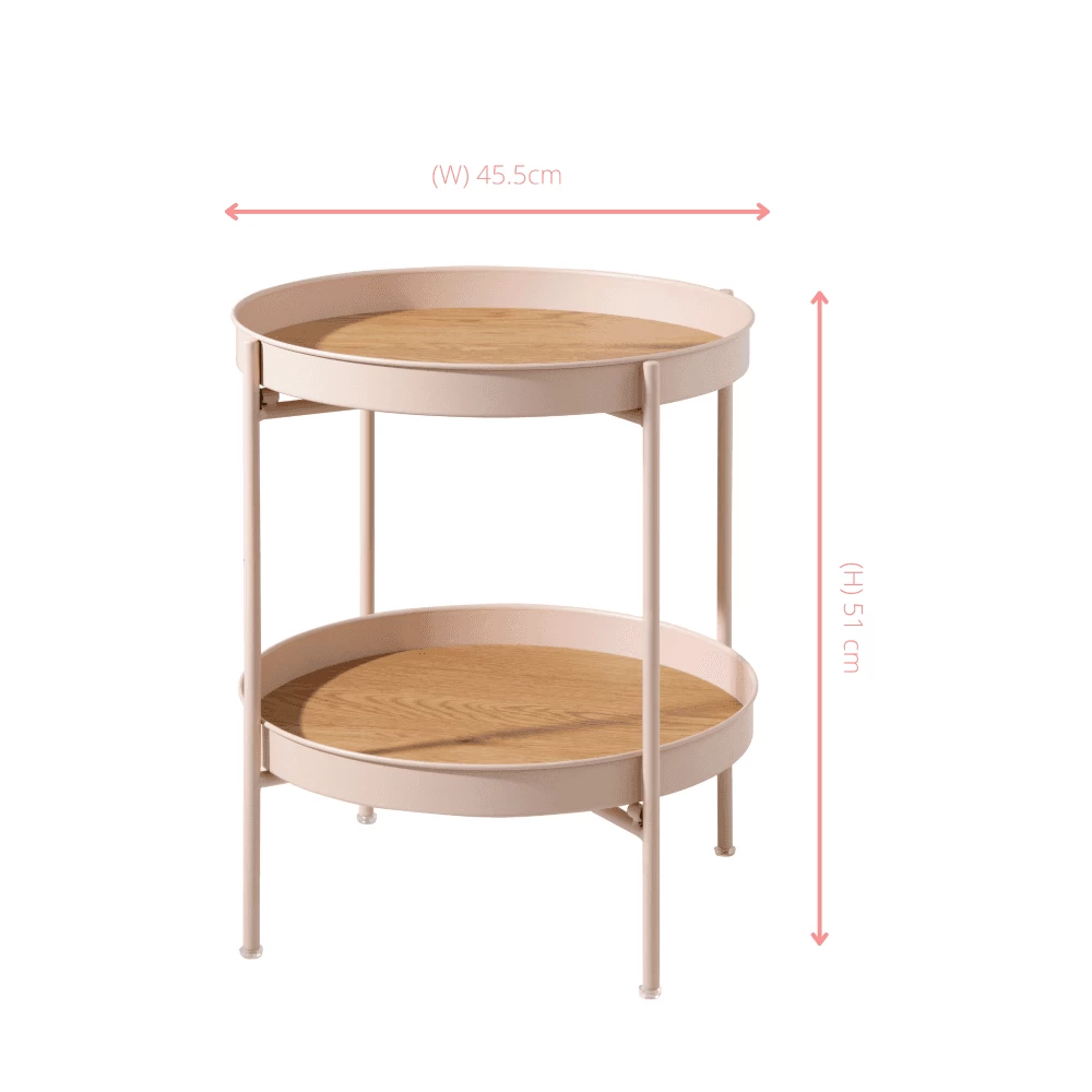 Solna Large Side Table In Blush Pink 8 Solna Large Side Table In Blush Pink - Image 6