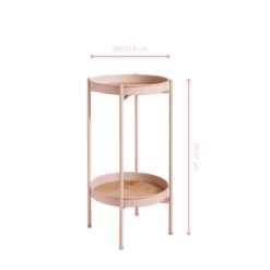 Solna Small Side Table In Blush Pink -Furniture Store solna small side table in blush pink p1144 12418 image