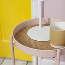 Solna Small Side Table In Blush Pink -Furniture Store solna small side table in blush pink p1144 8557 image