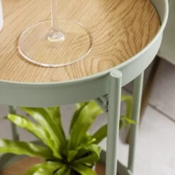 Solna Small Side Table In Green -Furniture Store solna small side table in light green p1143 7288 image