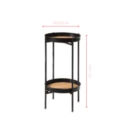 Solna Small Side Table In Black -Furniture Store solna small side table in solid black p1142 12416 image