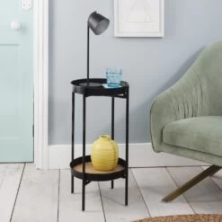 Solna Small Side Table In Black
