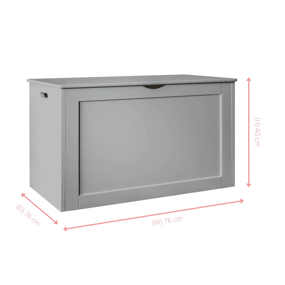 Storage Box Wooden In Grey Chest Trunk 8 Storage Box Wooden In Grey Chest Trunk - Image 6