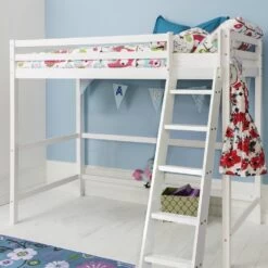 Texas High Sleeper Cabin Bed In Classic White