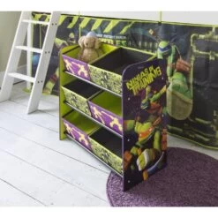 Toy Storage Unit 6 Bin In TMNT Design -Furniture Store toy storage unit 6 bin in tmnt design p197 4505 image