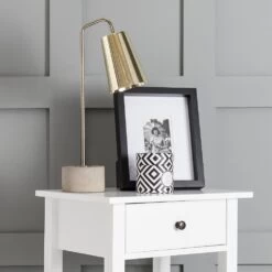 Trend Bedside Cabinet With Drawer In Classic White -Furniture Store trend bedside cabinet with drawer in classic white p720 8404 image