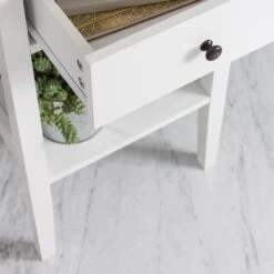 Trend Bedside Cabinet With Drawer In Classic White -Furniture Store trend bedside cabinet with drawer in classic white p720 8406 image