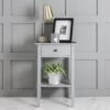 Trend Bedside Cabinet With Drawer In Silk Grey -Furniture Store trend bedside cabinet with drawer in silk grey p905 6126 image