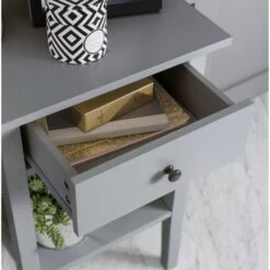 Trend Bedside Cabinet With Drawer In Silk Grey -Furniture Store trend bedside cabinet with drawer in silk grey p905 8409 image
