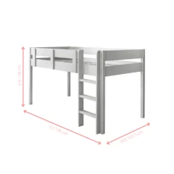 Una Midsleeper Cabin Bed In Silk Grey -Furniture Store una midsleeper cabin bed in silk grey p1094 11944 image