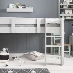 Una Midsleeper Cabin Bed In Silk Grey -Furniture Store una midsleeper cabin bed in silk grey p1094 7609 image