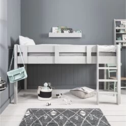 Una Midsleeper Cabin Bed In Silk Grey -Furniture Store una midsleeper cabin bed in silk grey p1094 7611 image